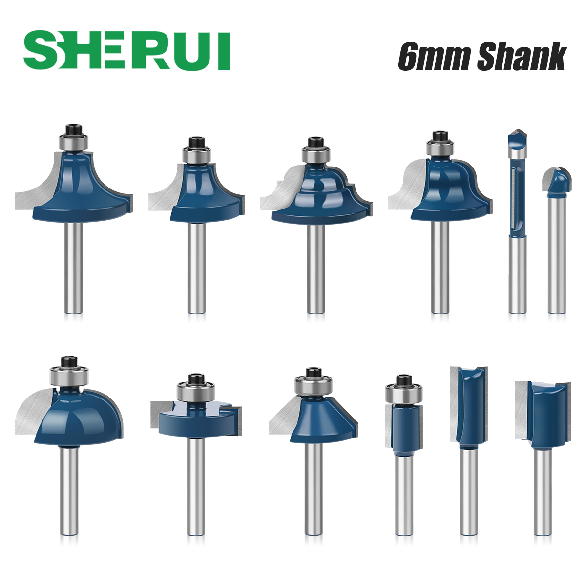 End Mill Set - 6mm Shank Freze Uçları Seti Düz