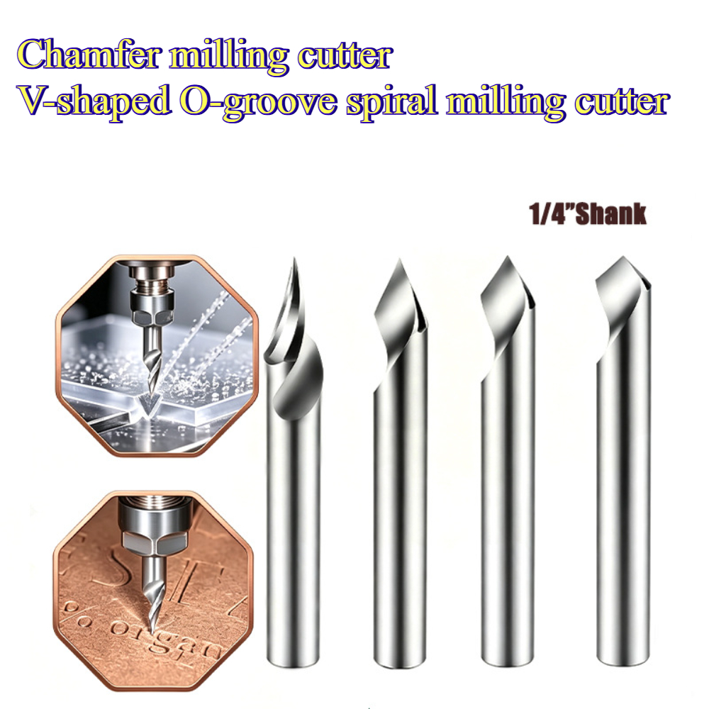 Cnc Bits - V Tipi Spiral CNC Router Ucu,