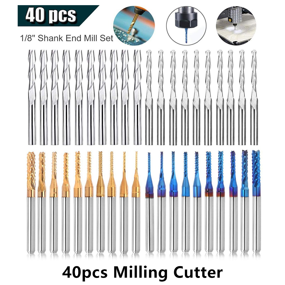 End Mill Set - Twotrees End Mill Gravür Uçları Seti