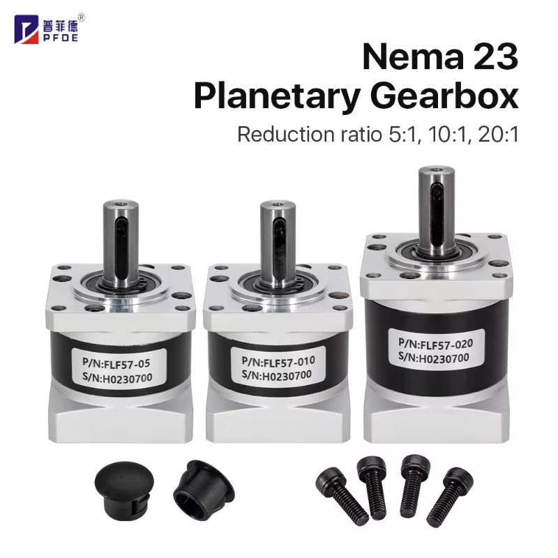 Nema23 Stepper - Oranı ile FLF57-05 Nema 23 planet