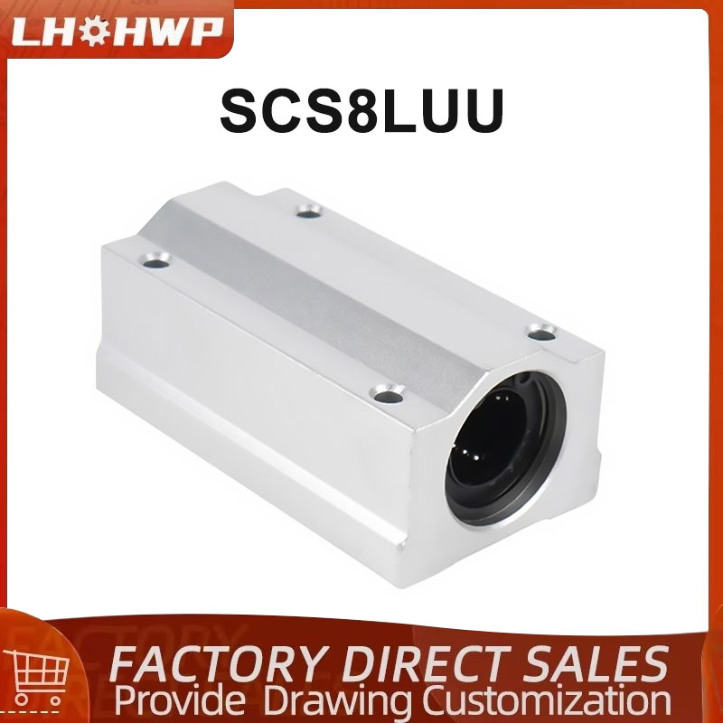 Lm8Uu Bearing - 1 adet SC8LUU SCS8LUU 8mm Uzun