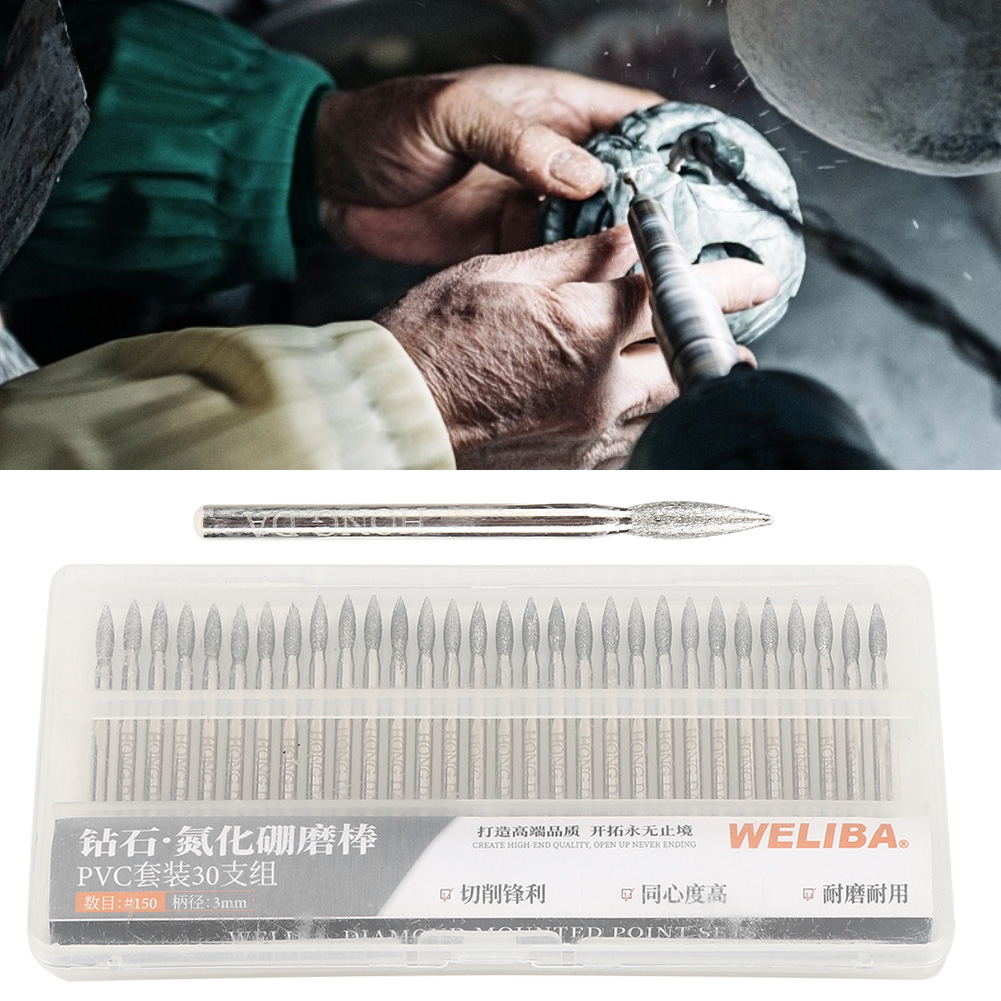 30 adet 150Grit Uçlu Elmas Taş - Cnc Bits incelemesi ve fiyatı