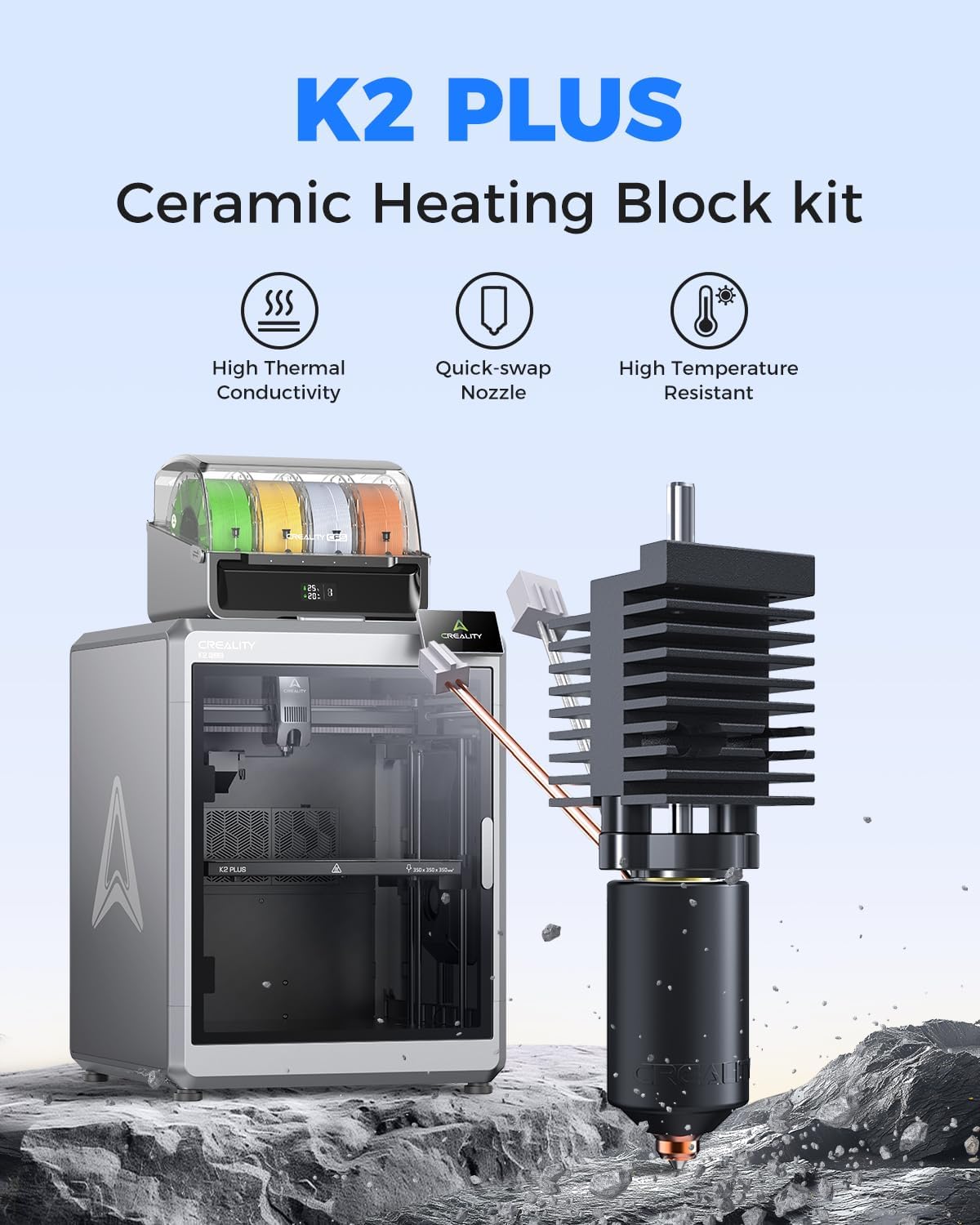 Creality K2 Plus Seramik Hoten - Aluminium Profile 2020 incelemesi ve fiyatı