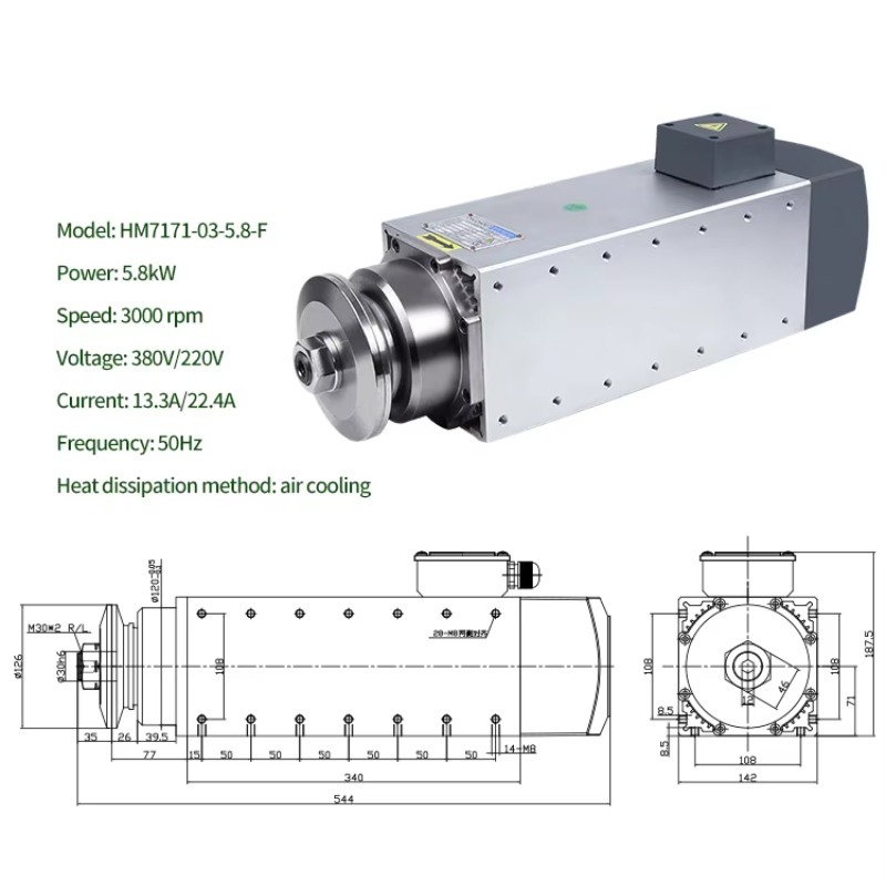 Takım tezgahı yüksek hızlı iş  - Spindle Motor incelemesi ve fiyatı