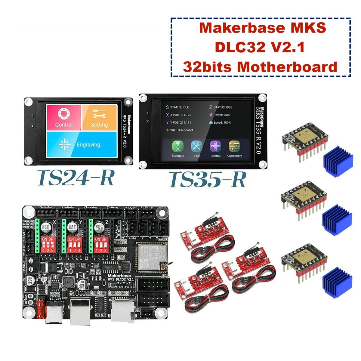 Makerbase MKS DLC32 V2.1 32bit - Lm8Uu Bearing incelemesi ve fiyatı