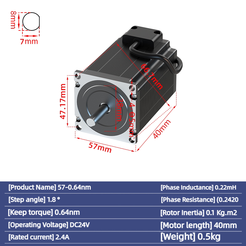 2 Fazlı Nema23 57 Adımlı Motor - Nema23 Stepper incelemesi ve fiyatı