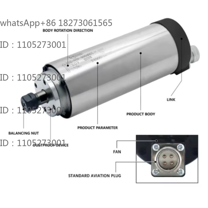 24000RPM Yuvarlak Su Soğutmalı - Spindle Motor incelemesi ve fiyatı