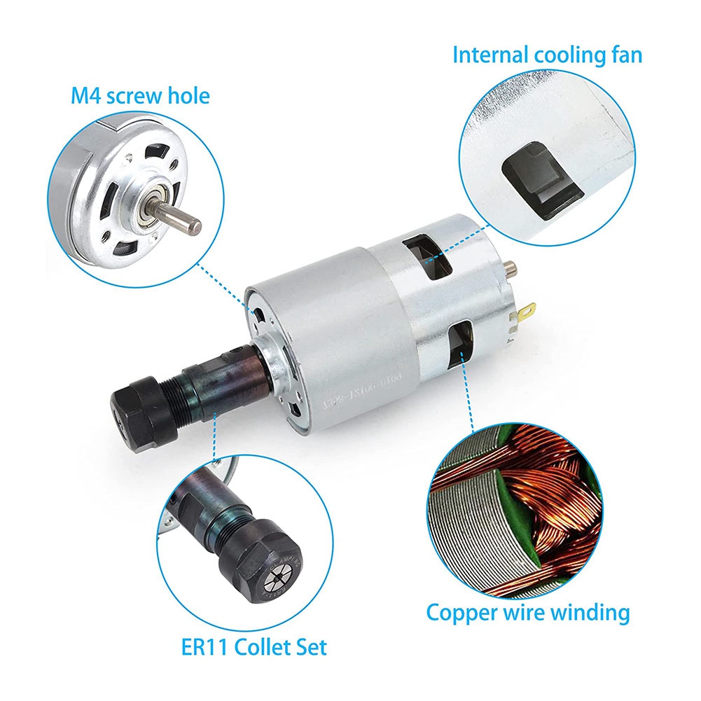 Çok İşlevli DC Motor CNC 775 M - 3018 Cnc incelemesi ve fiyatı