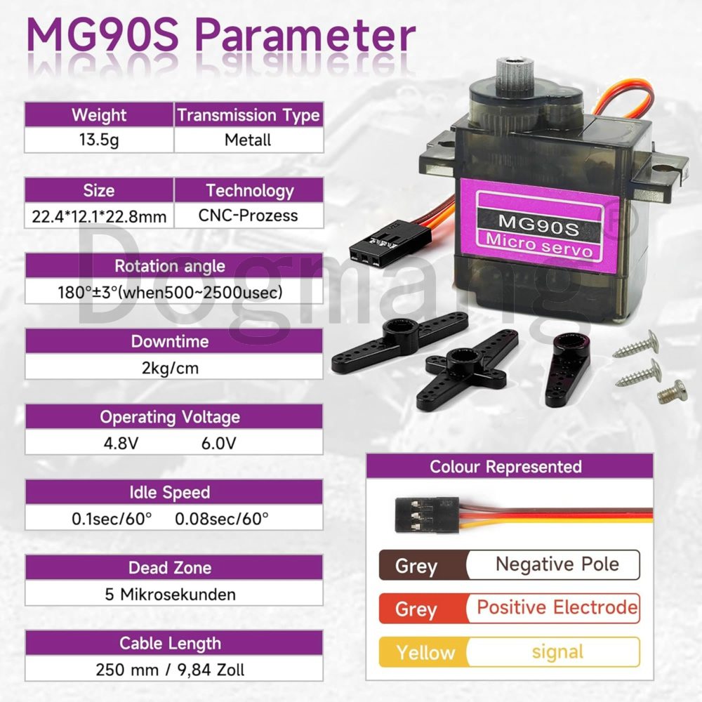 MG90S Servo 1/2/4/10/20/50 Ade - Servo 9G incelemesi ve fiyatı