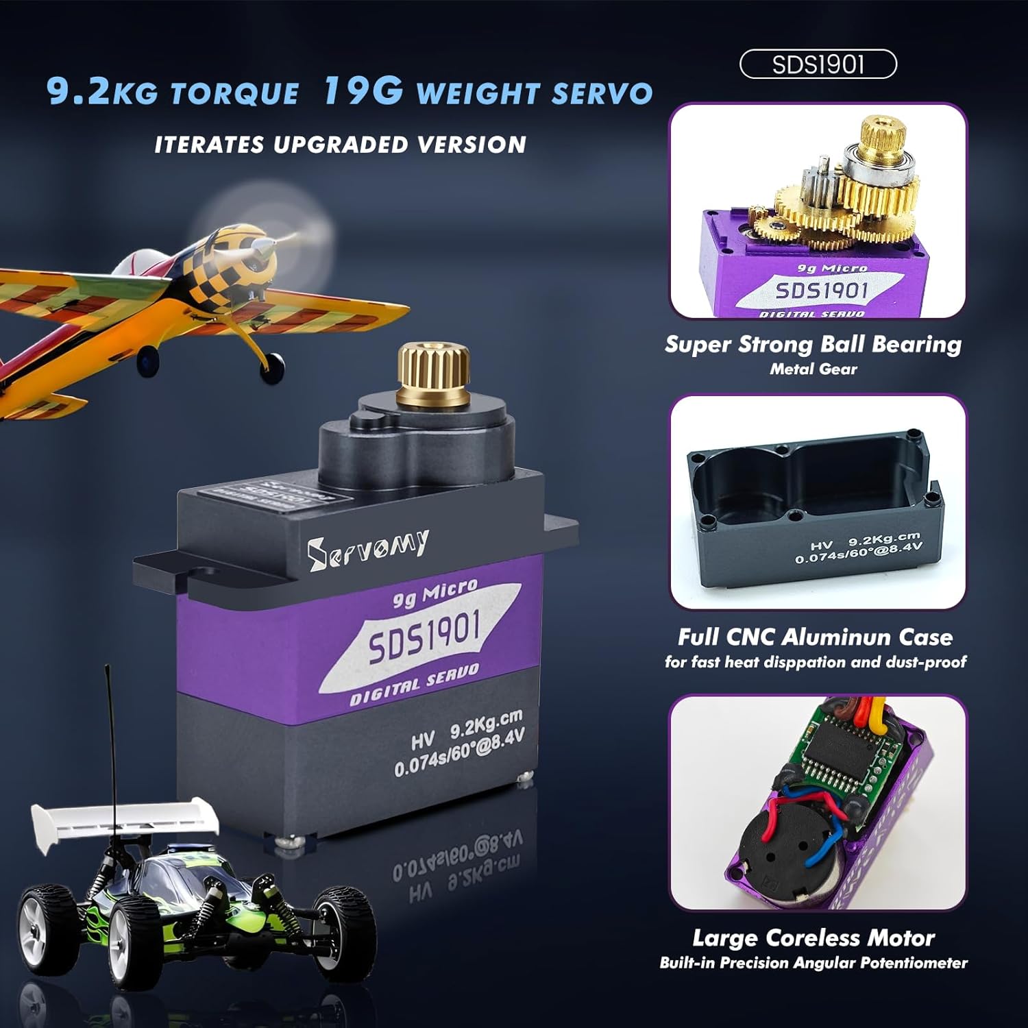 SERVOMY-SDS1901 Dijital 9G Mik - Servo 9G incelemesi ve fiyatı