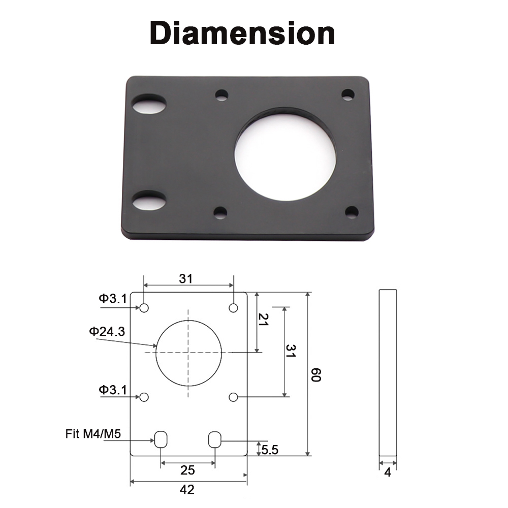NEMA 17 Step Motor Braketi, En - Nema 17 Stepper incelemesi ve fiyatı
