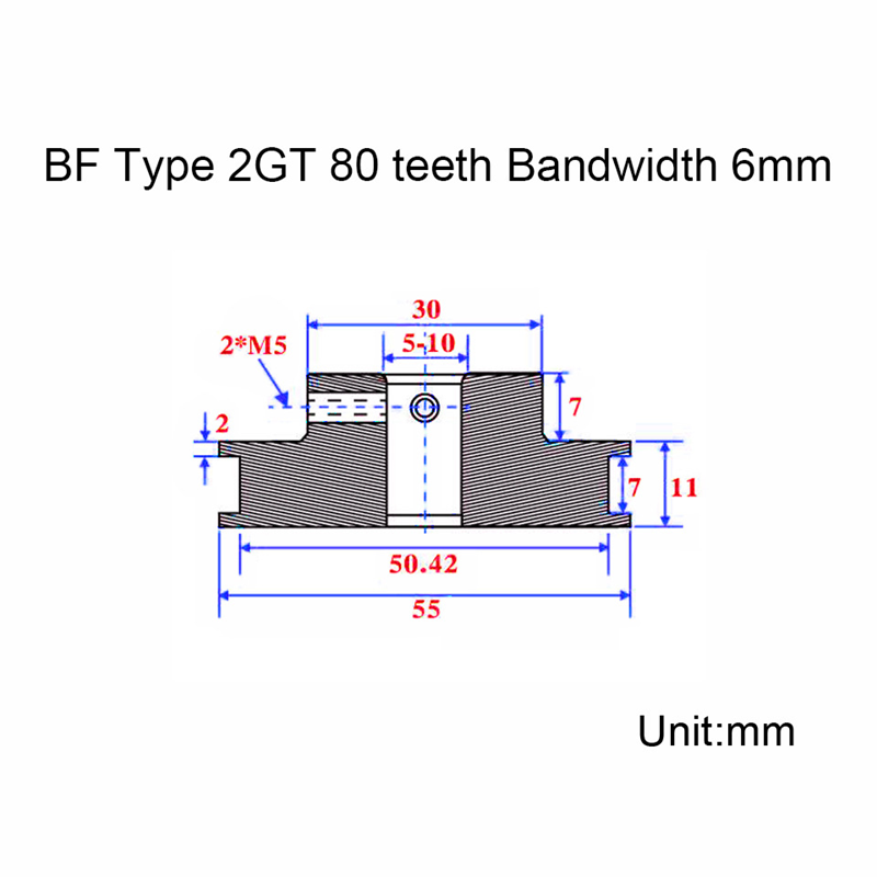KUFAN 4:1 2GT zamanlama kemeri - Gt2 Pulley incelemesi ve fiyatı