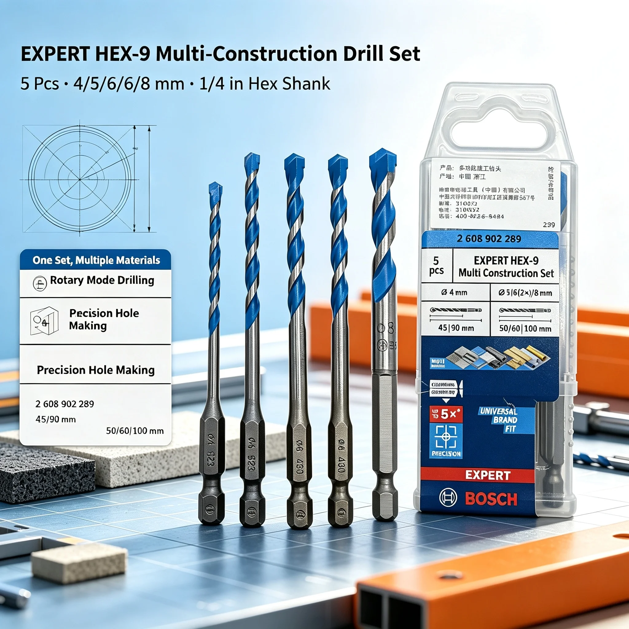 BOSCH 2608902289 EXPERT HEX-9  - Drill Bit Set incelemesi ve fiyatı
